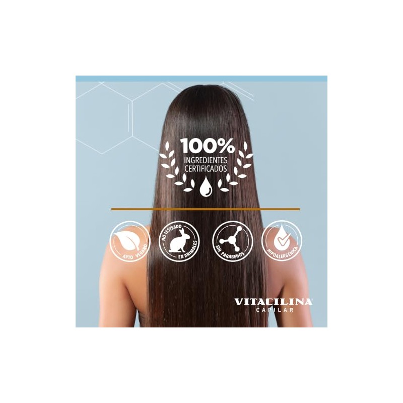 Vitacilina Shampoo Nutritivo de Avena y Coco, Botella de 400ml