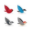 Genuine Fred Tweet Treats Bag Clips, Set of 4