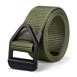 JASGOOD Tactical Heavy Duty Reinforced Nylon Belt for Men Adjustable Military Webbing Belt Strap with Metal Buckle