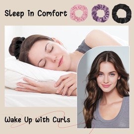 Gwabee 12 PCS Velvet Hair Scrunchies for Women's Hair, Soft Scrunchies Elastic Ties No Damage, Small Non-Slip Scrunchie Scrunchy Bands Ponytail Holders for Thick Curly Thin Hair - Black, Purple, Pink