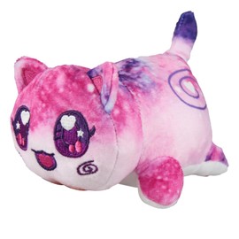 Womise Cat Stuffed Animal Plush,Mee-Meow Cat Food Plushies Cat, Cute Anime Cartoon Cat Stuffed Animal Figure Toy Plush Pillow Gift for Kids and Festival Gift (Galaxy Cat)