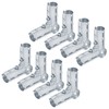 eoere 8 Sets 90 Degree Structural Pipe Connector 3 Way