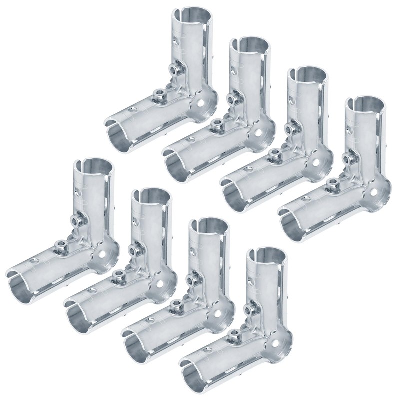 eoere 8 Sets 90 Degree Structural Pipe Connector 3 Way