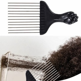 Afro Hair Comb, Insert Hair Curly Brush Fork Selection Comb Anti-Static Hair Styling Tool - Accelerate Hair Efficiency Detangling