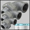 AERZETIX - C65064 - Cast iron elbow piece 1 inch
