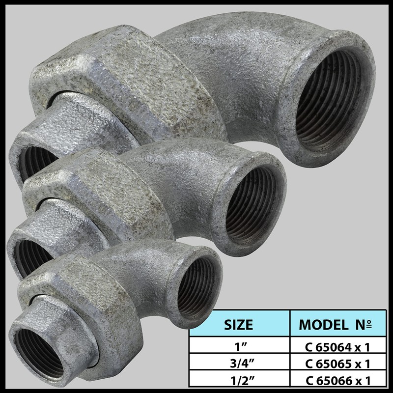 AERZETIX - C65064 - Cast iron elbow piece 1 inch