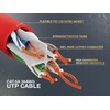 Cable Leader 3 ft Cat6a 500 MHz UTP Snagless Ethernet