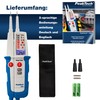 PeakTech 1096 2-Pin AC/DC Voltage Tester with Dual Display &