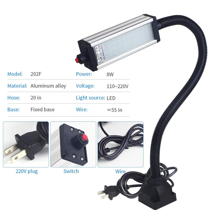 XINYIQI Flexible Work Light, Machine Light, Gooseneck Led Light IP66