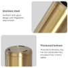 LEASYLIFE 10 L/2.6Gallon,Brass Trash can,Brushed Bathroom Trash Can, Gold Wastebaske