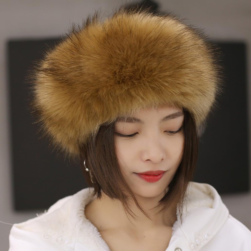 Mangroo Winter Warm Faux Fur Hat Fluffy Emptyless Beanies Cap