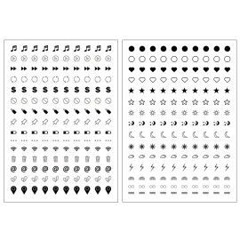 Everjoy Realistic Tiny Mini Fake Temporary Finger Tattoo Stickers - Si