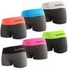 Junione 6er Pack Damen Hotpants aus Microfaser Panty Dessous Unterhose,