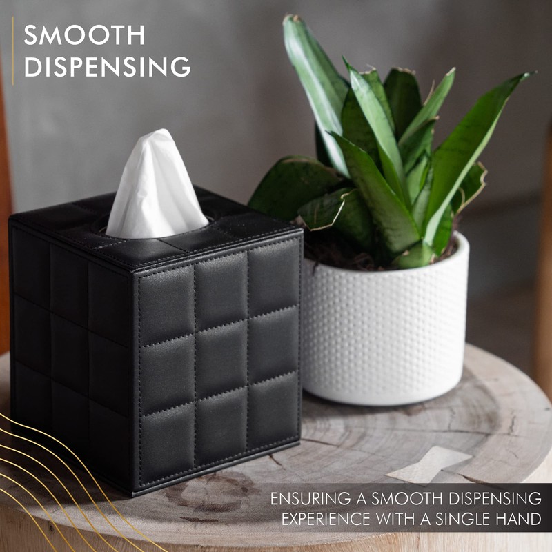 Luxury 5 Star Hotel Style Tissue Box Cover - Sturdy