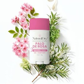 NaturalDry - ARTESANAL - Desodorante Natural Mujer - No obstruye los poros - Hidrata tu piel - SIN ALUMINIO - Elimina el mal olor - Aroma Palo de Rosa