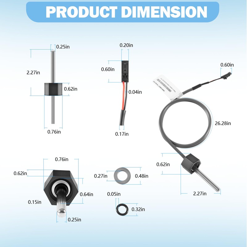 Camoo M7 Sensor Kit Temp/High Limit Replacement for Balboa 32016