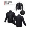 RIDEIRON CE Class A Men's Winter Motorcycle Jacket with Shoulder