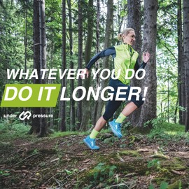 under pressure Sports Compression Socks Ultra Light (Strong Compression: 20-22 mmHg) Highest Quality Made in Germany, neon pink