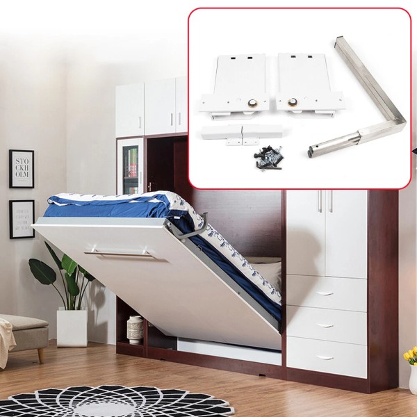 Unbranded Murphy Wall Bed Spring Mechanism Hardware white Kit Horizontal