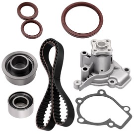 OCPTY Timing Belt Kit with Water Pump Replacement For Hyundai For Elantra Tiburon Tucson For Spectra Spectra Spectra5 For Sportage Replaces TS26284 WP9137 ITM284 146-2050