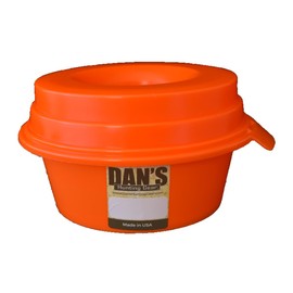 The Original Buddy Bowl - Spill Proof Water Bowl, Non Spill Travel Water Bowl, Regulates Drinking, 44oz, Made in USA (Orange)