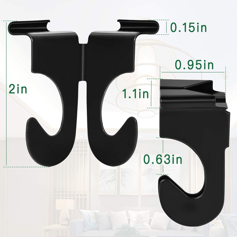 20 Pieces Metal Drop Ceiling Hooks Stainless Steel Ceiling Hanger