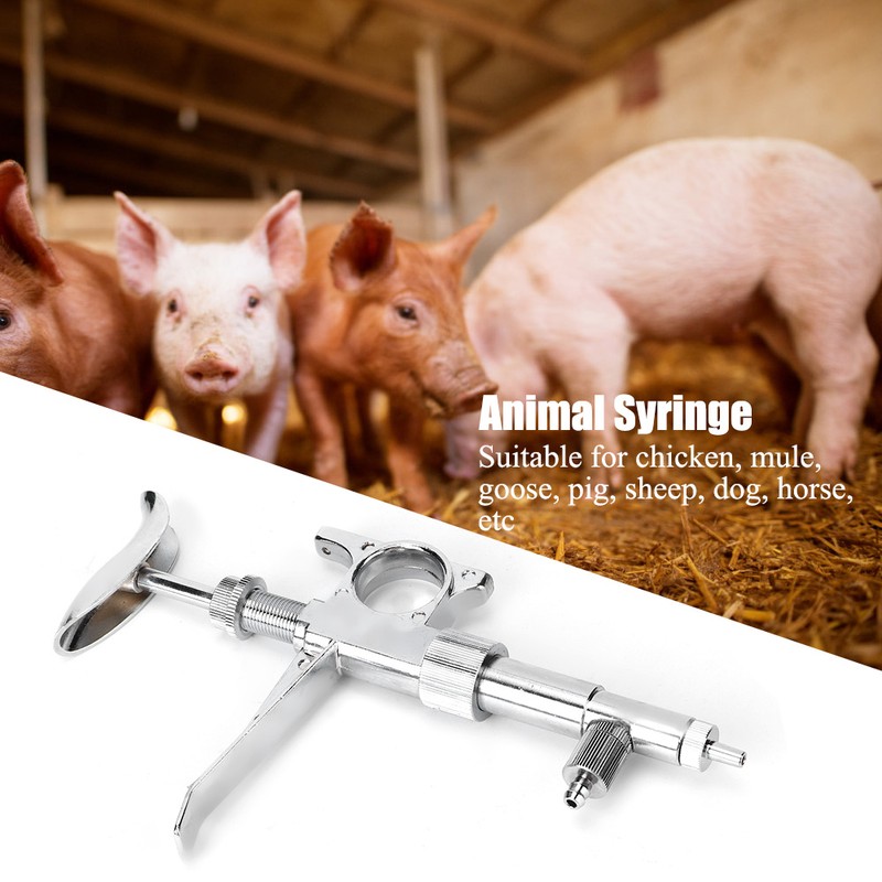 0.2-2ml Adjustable Continuous Injection Animal Syringe Injecting Veterinary Equipment for