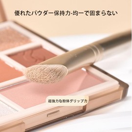 Nose Shadow Brush, Set of 3, Makeup Brush, Nose Ring, Contour Brush, Large + Small + Half Fan, Coloring Effect, Portable, Compact Size