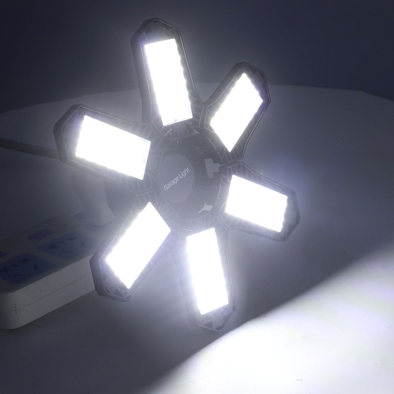 LED Garage Light 1800LM 24W 6 Leaf Foldable Good Heat