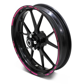 Finest Folia 12-Piece Set of Wheel Rim Stickers in Grand Prix Design - Complete Set; Suitable for 16 to 19-Inch Motorcycle, Car and Bicycle Rims