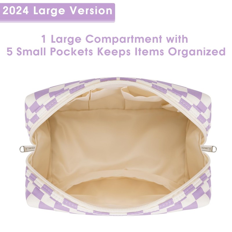 Large Makeup Bag Zipper Pouch Travel Cosmetic Organizer for Women