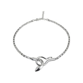 BREIL Jewel Ladys' Cobra Collection, Steel Necklace 45CM, Silver Color - TJ2266