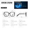 BAODAREN Blue Light Blocking Glasses Oversized Square Frame Women/Men Anti