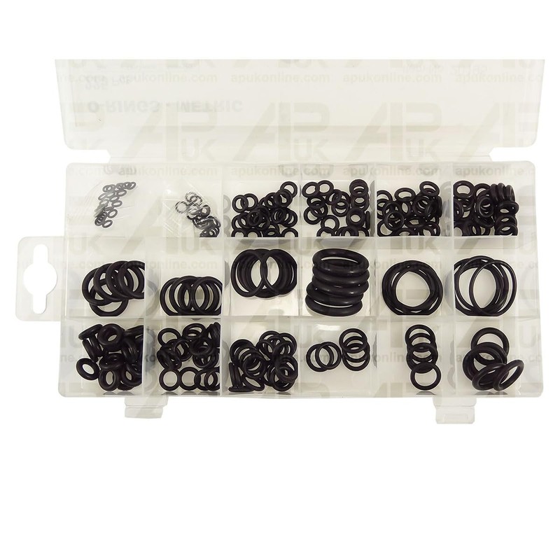 Assorted O-Ring Kit Metric 18 Sizes Hinged Box Moulded Qty