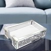 Wocred Mirror Guest Towel Napkin Holder,Crystal Crushed Diamond Dinner Napkin