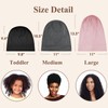 OLESILK Silk Sleep-Cap for Women, Silk-Bonnet Sleeping for Curly Hair,