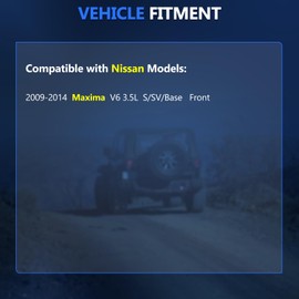 Maxfavor CV Axle Front for 2009 2010 2011 2012 2013 2014 Nissan Maxima SV S Base Sedan 3.5L V6, CV Axle Joint Shaft Assembly Front Passenger Driver Side