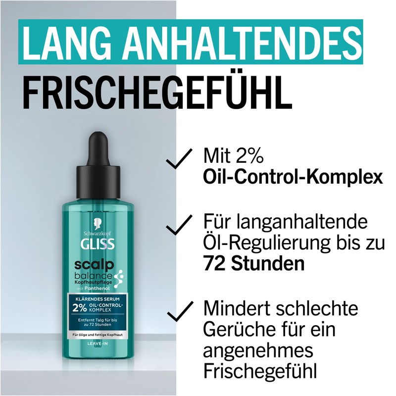 Gliss Scalp Balance Clarifying Serum (100ml) Hair Serum with Panthenol