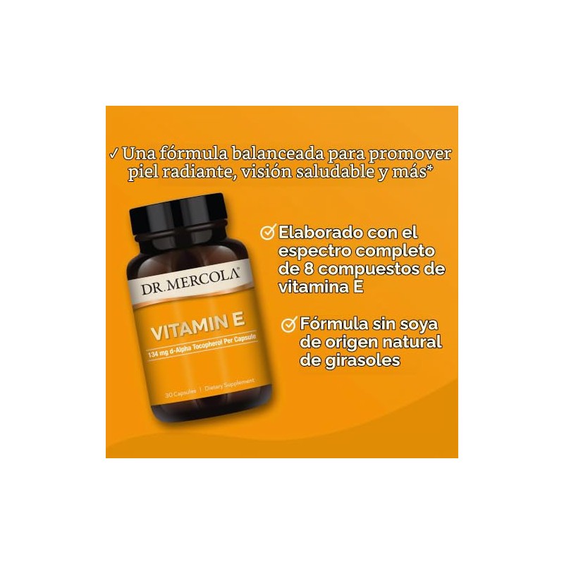 DR MERCOLA Vitamin E Capsules, 30 Count by Dr. Mercola