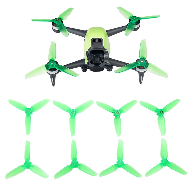 8 Pcs Propeller Blades Transparent Drone Propellers Spare Blades for
