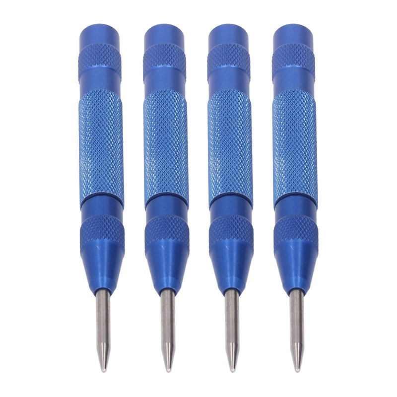 4Pcs Center Punch Automatic High Speed Steel 5in Tool Set