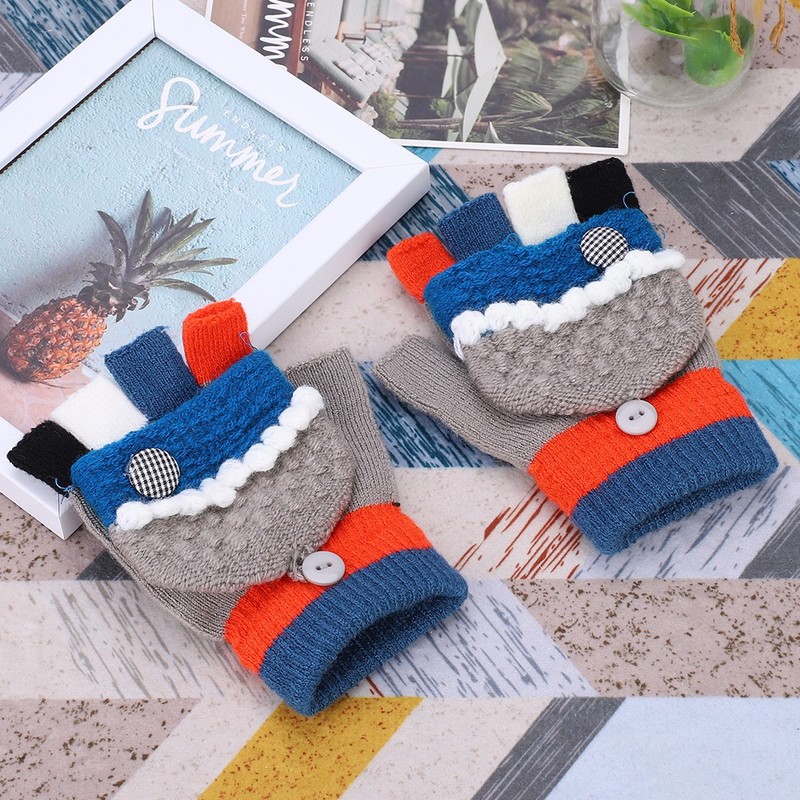 1 Pair 7.4V USB Winter Windproof Heating Gloves Outdoor Cycling