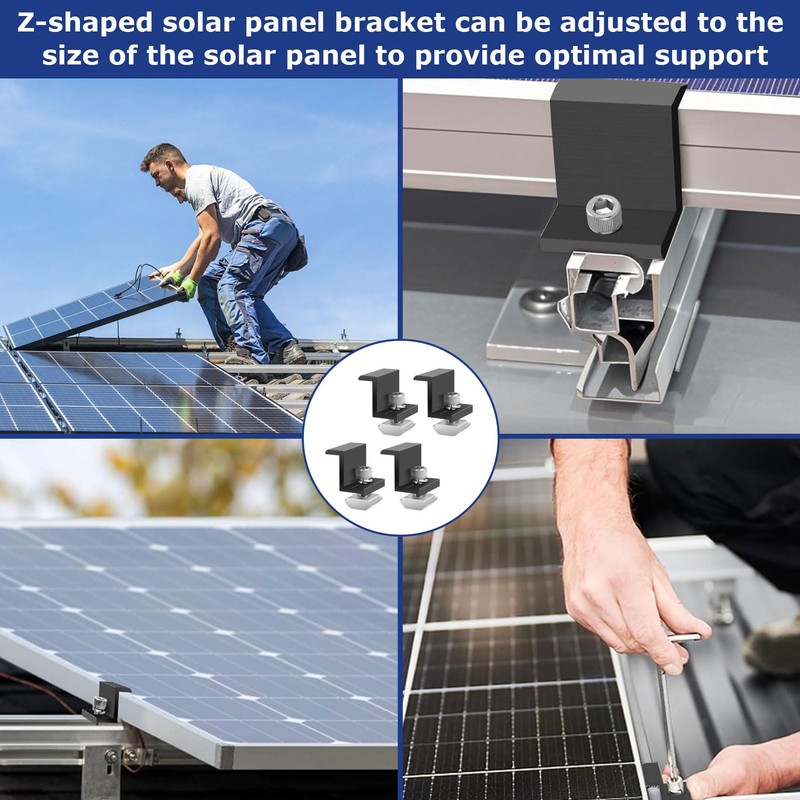 Pack of 4 30 mm Solar Panel Holder, Solar Panel