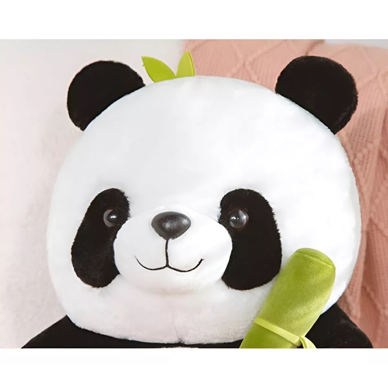 Jextech Peluche Panda Escondido En Bambú Detalle Tierno Regalo 25cm