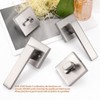 Probrico Brushed Nickel Passage Door Lever with Single Cylinder Deadbolts