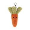 Apricot Lamb Carrot Cute Keychain, Soft Stuffed Plush Keychain Toy