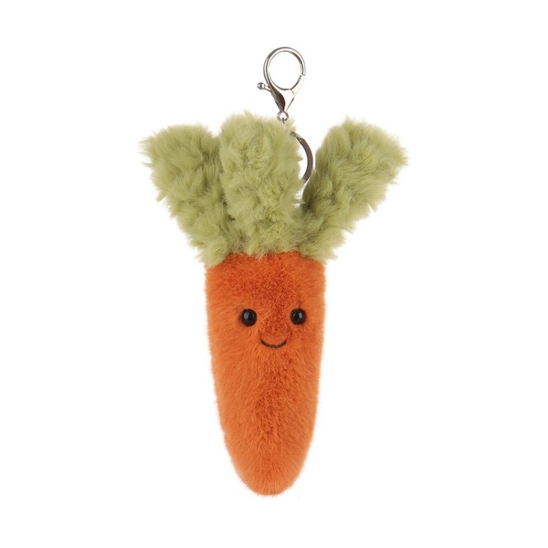 Apricot Lamb Carrot Cute Keychain, Soft Stuffed Plush Keychain Toy