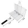 Ruiqas Foldable BBQ Grill Basket Stainless Steel Barbecue Cookware with