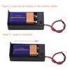 LAMPVPATH (Pack of 3 9v Battery Holder, 9 Volt Battery