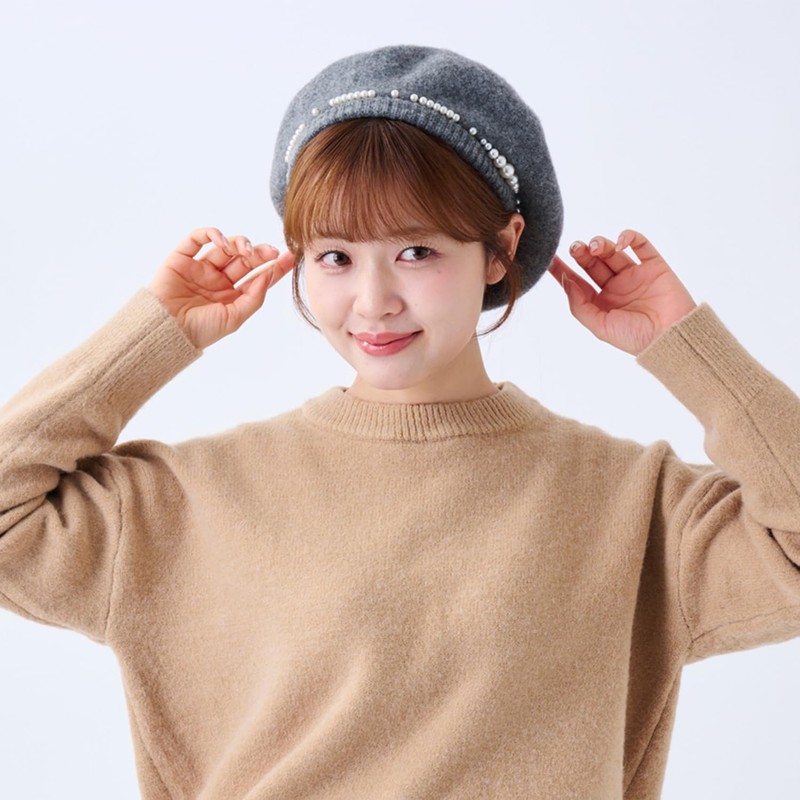Esta Women's Beret Hat 31-230-80094, gray